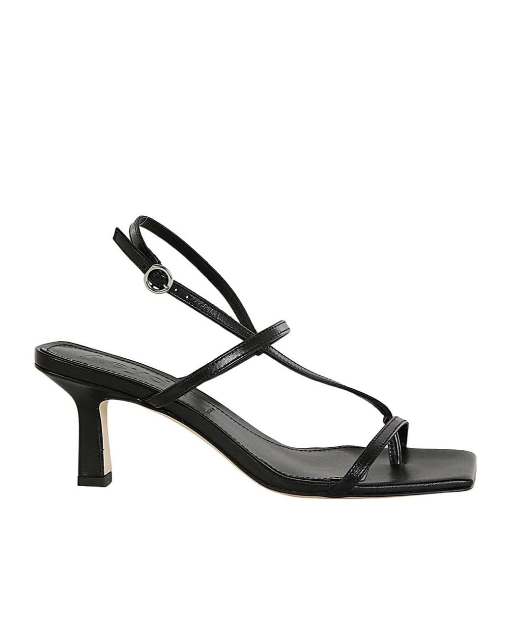 Aeyde Metallic Elise T-Bar Strap Sandals