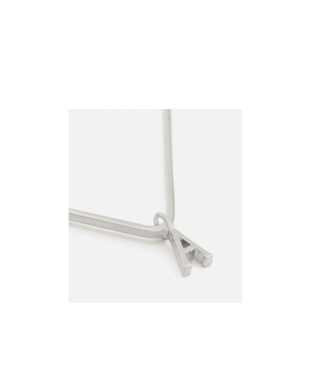 AMI White X Alan Crocetti Heart-Motif Single Earring for men