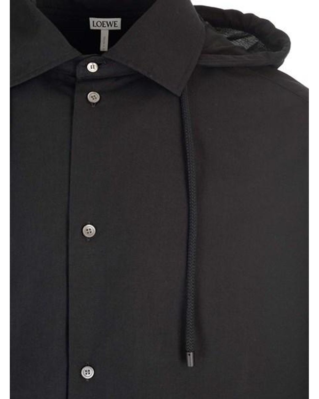 Loewe Blue Button-Up Drawstring Jacket for men