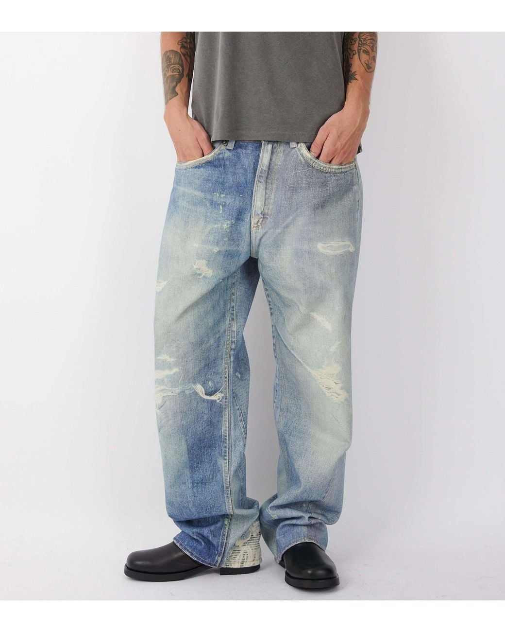 Our Legacy Blue Jeans With Belt Loops for men
