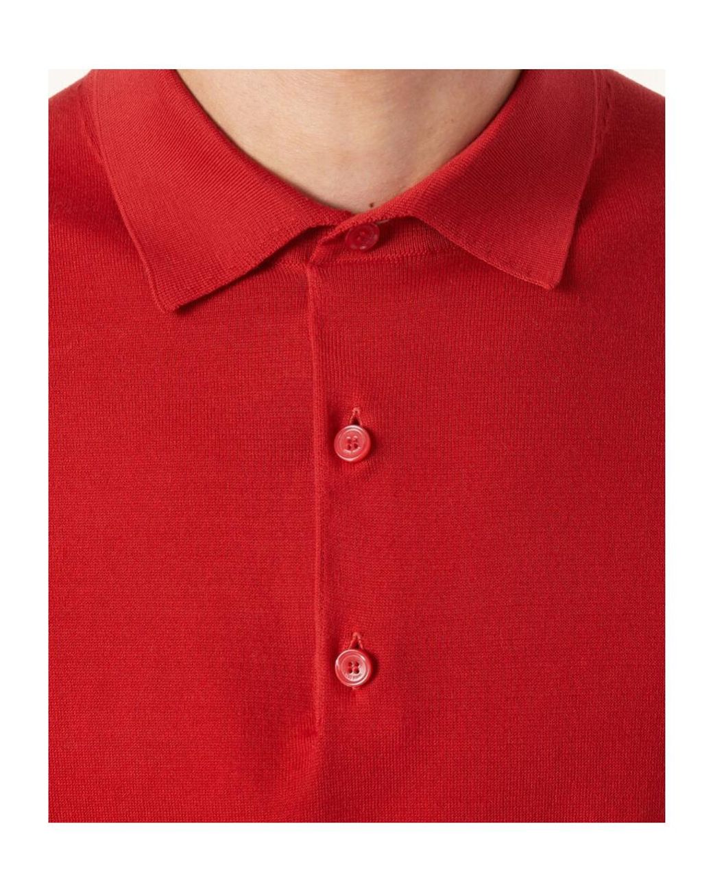 Loro Piana Red Polo Shirt for men