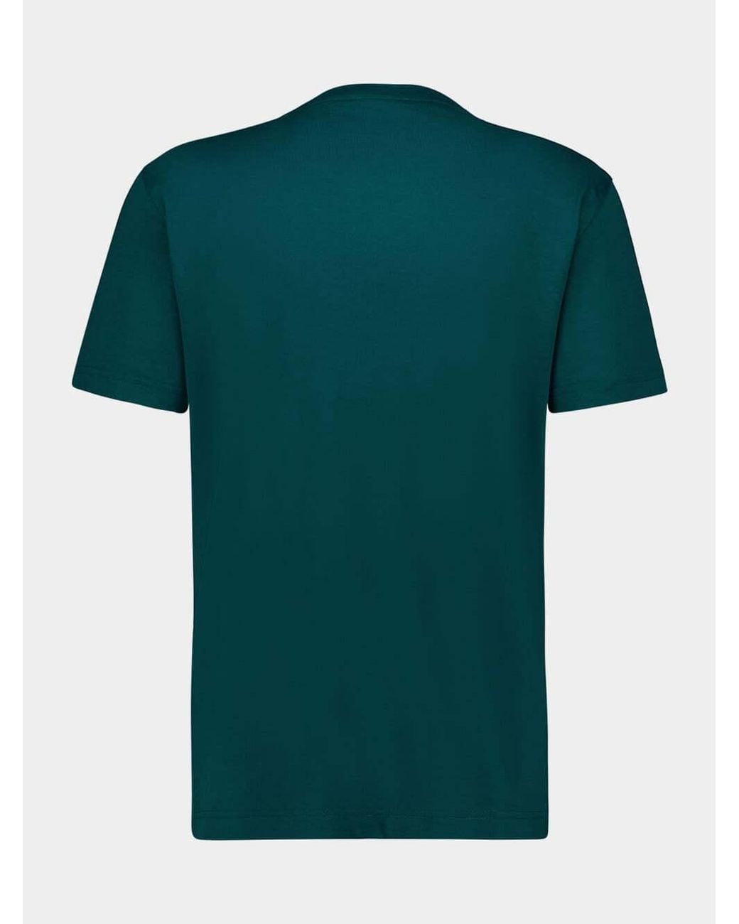 Dolce & Gabbana Green Embroidered T-Shirt for men