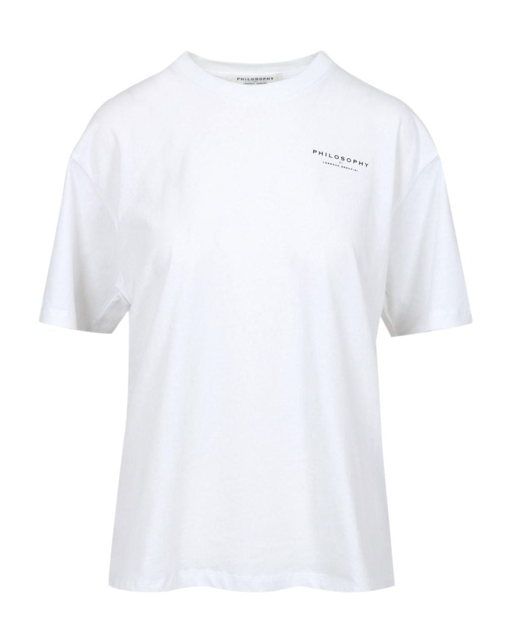 Philosophy Di Lorenzo Serafini White Printed Graphic T-Shirt