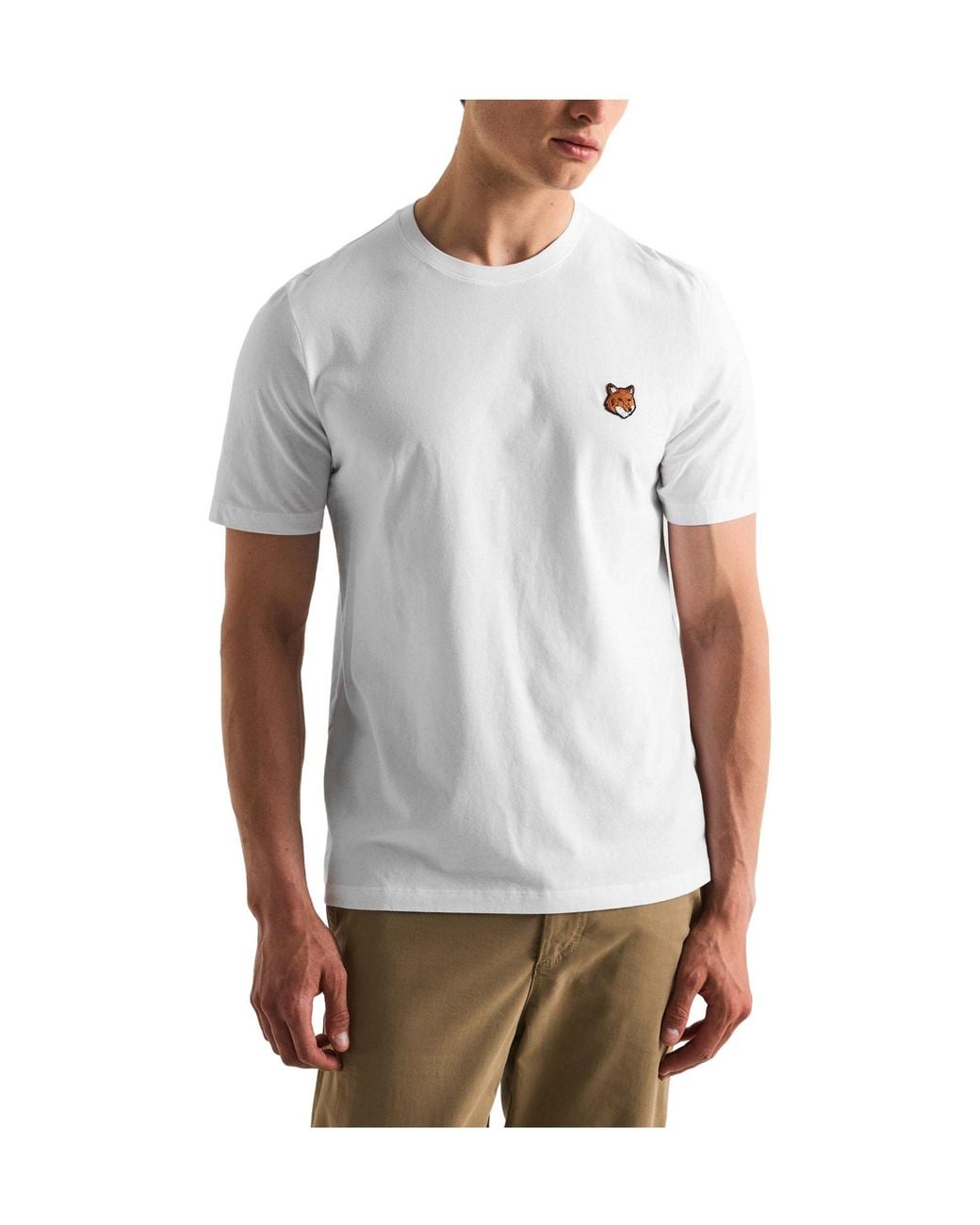 Maison Kitsuné White Oversizedfit Tshirt for men