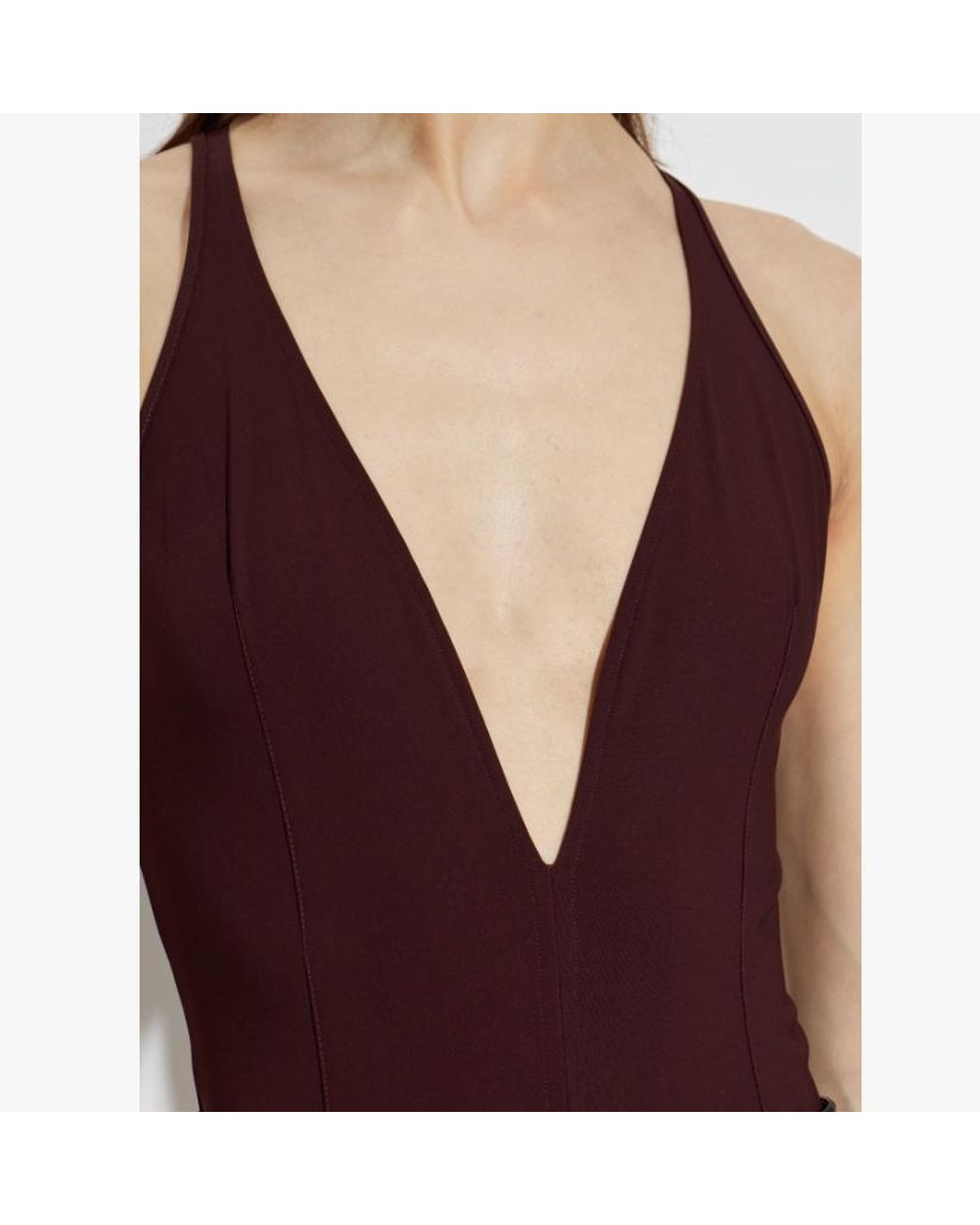 IRO Purple V-Neck Sleeveless Jumpsuit