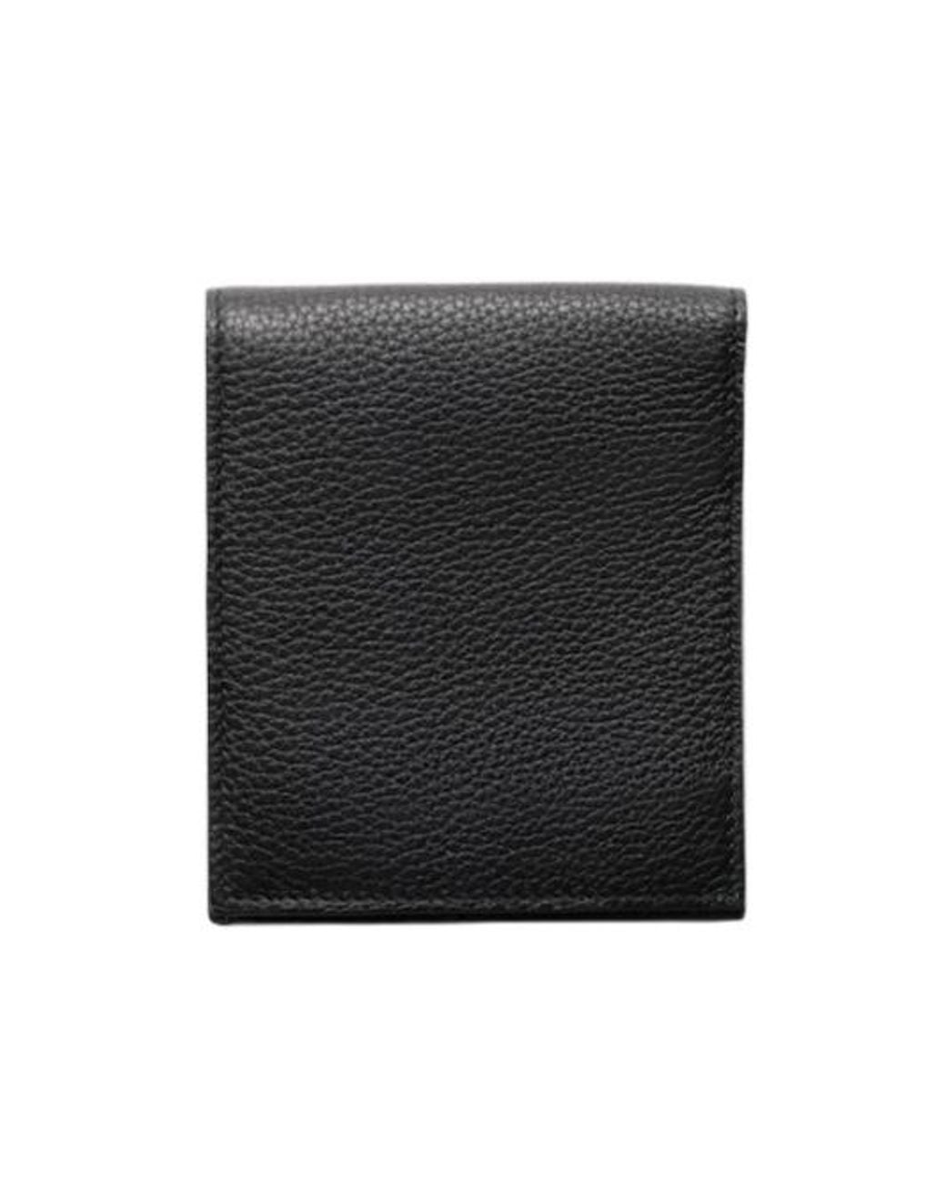 Prada Black Triangle-Logo Wallet for men