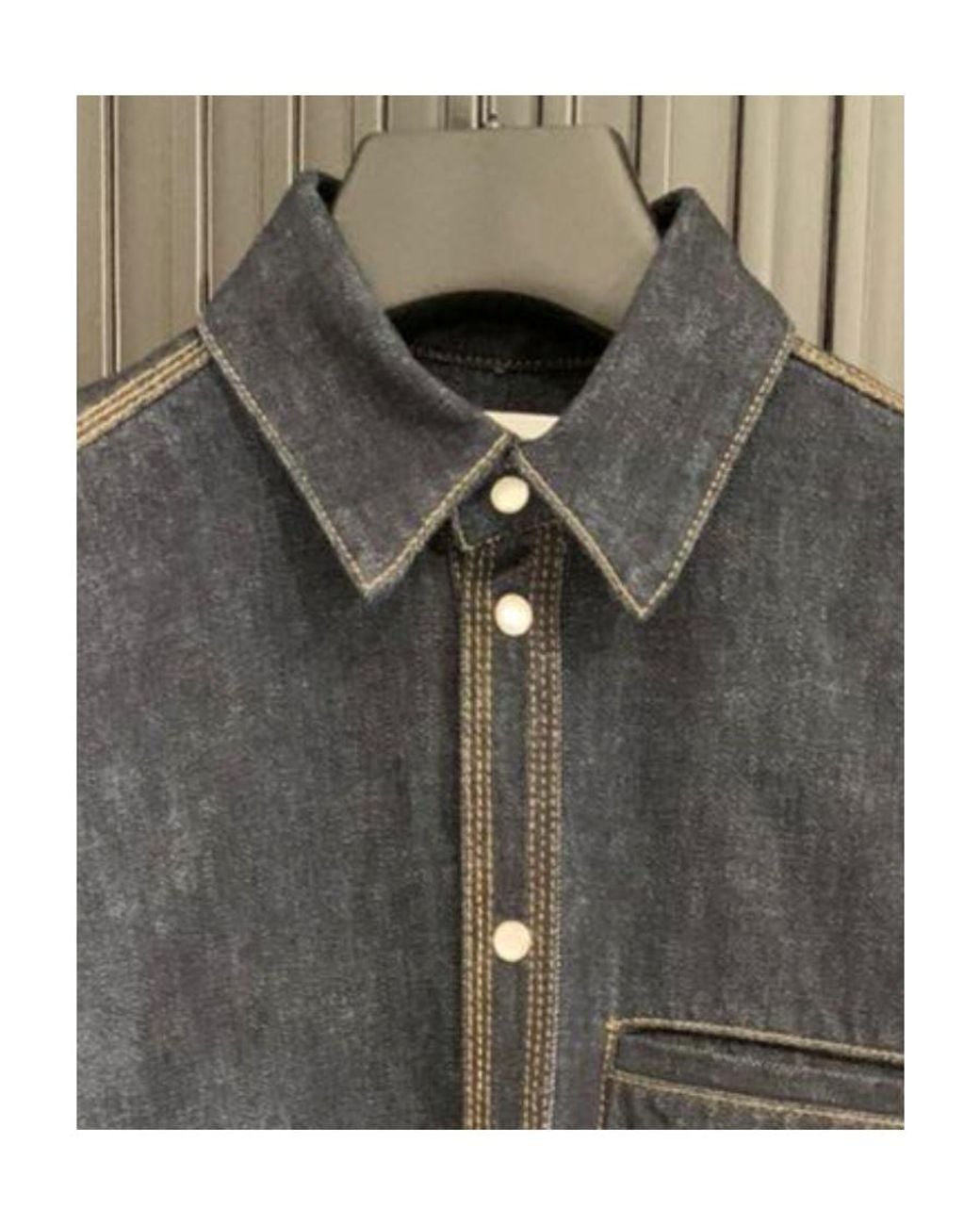 Bottega Veneta Blue Logo Shirt