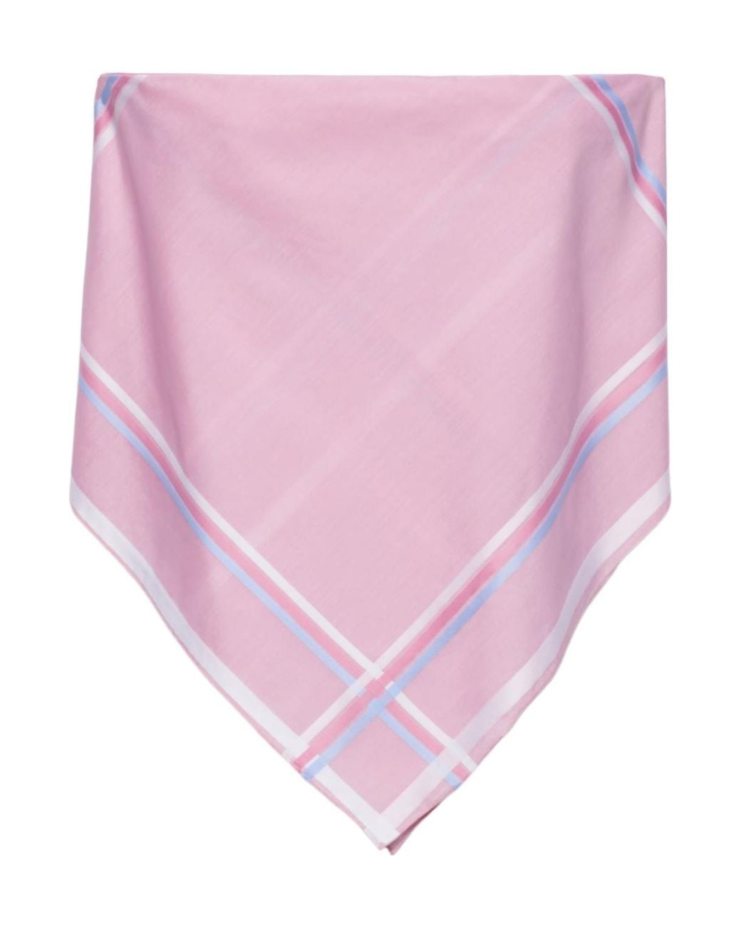 Prada Pink Printed Cotton Bandana Top