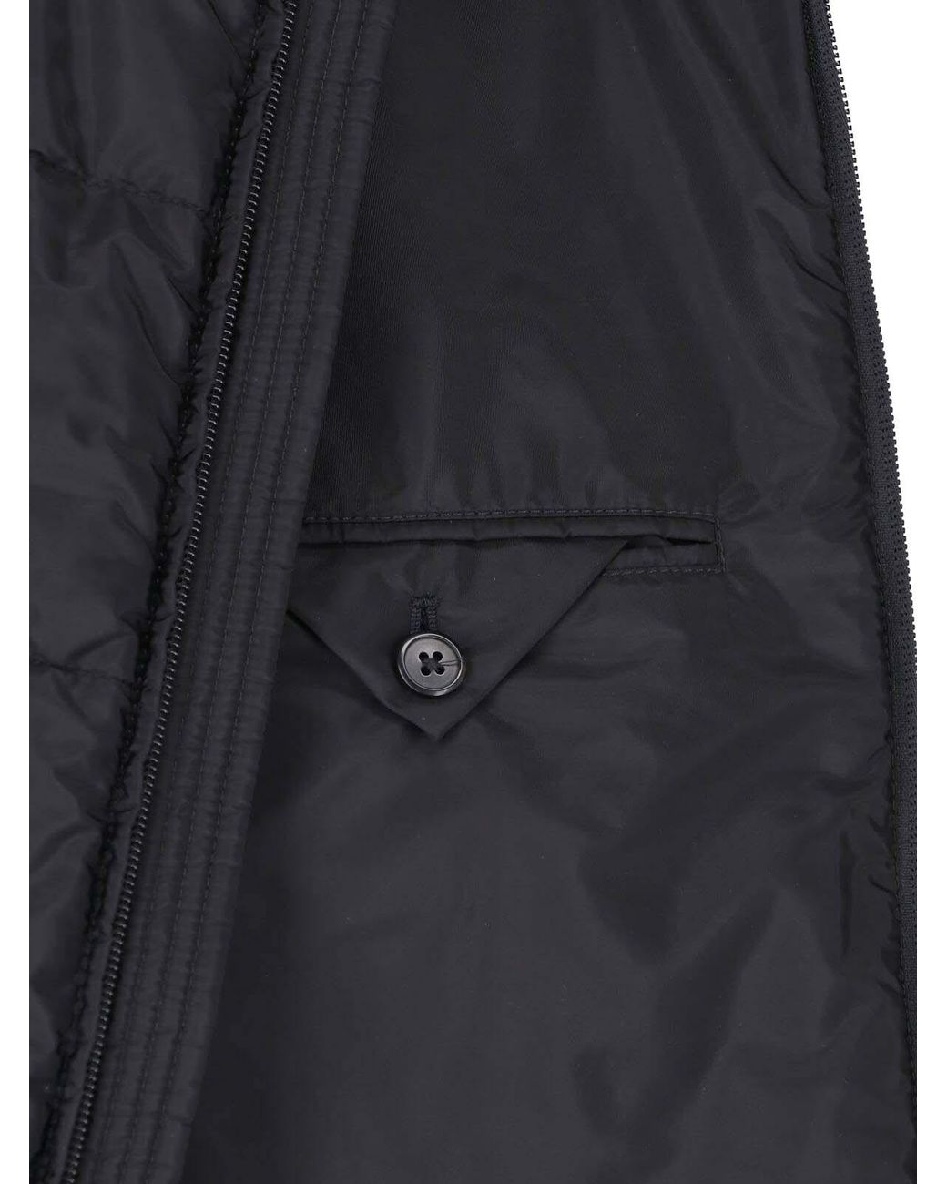 Prada Black Re-Nylon Padded Vest for men