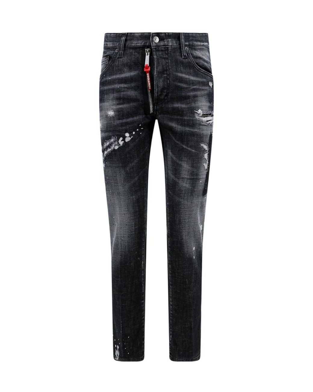 DSquared² Gray Skater Slim-Fit Jeans for men