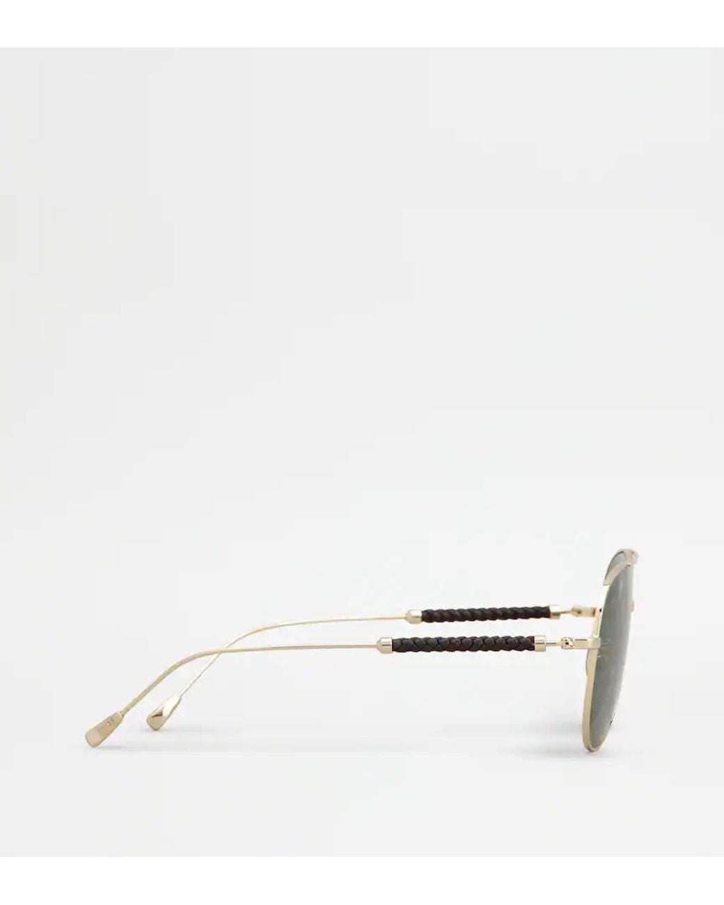 Tod's Green Full-Rim Sunglasses for men