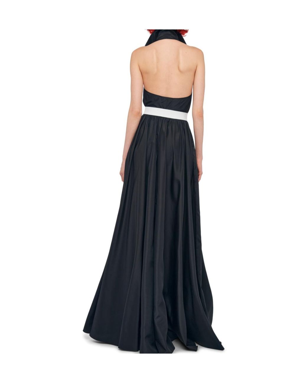 Norma Kamali Blue Belted Maxi Dress