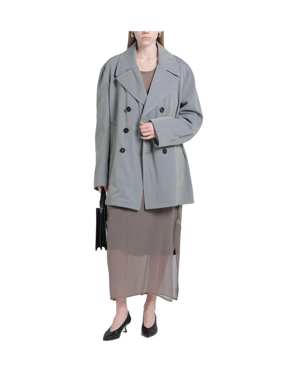 Maison Margiela Gray Full-Length Jackets