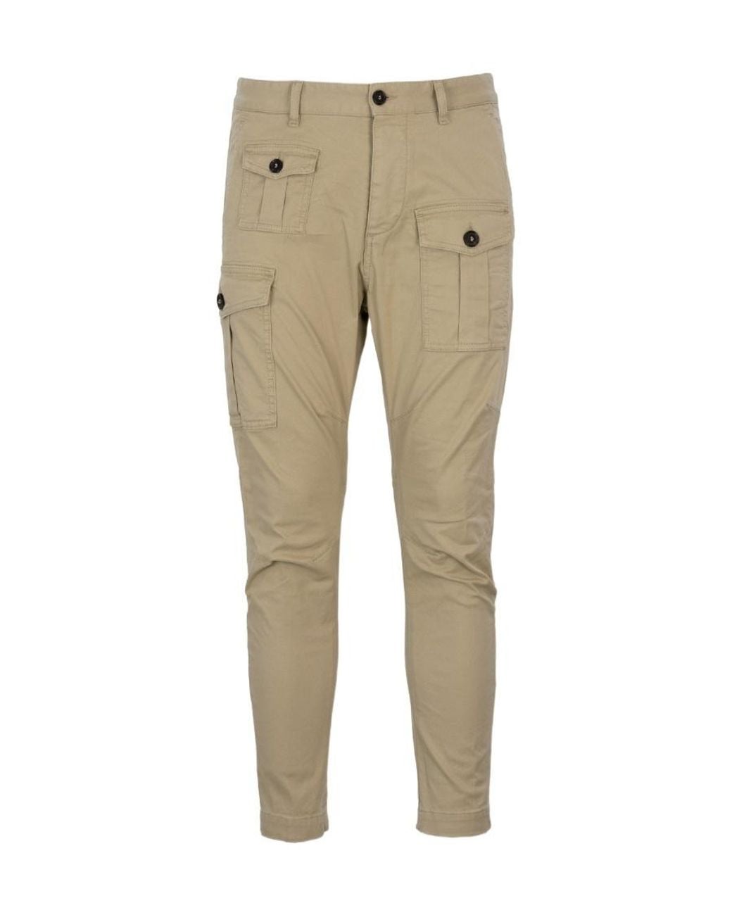 DSquared² Natural Waist Belt Loop Casual Trousers for men