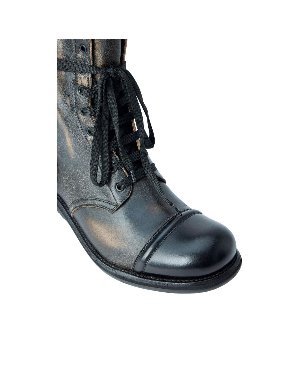 Vivienne Westwood Black Parachute Combat Boots for men