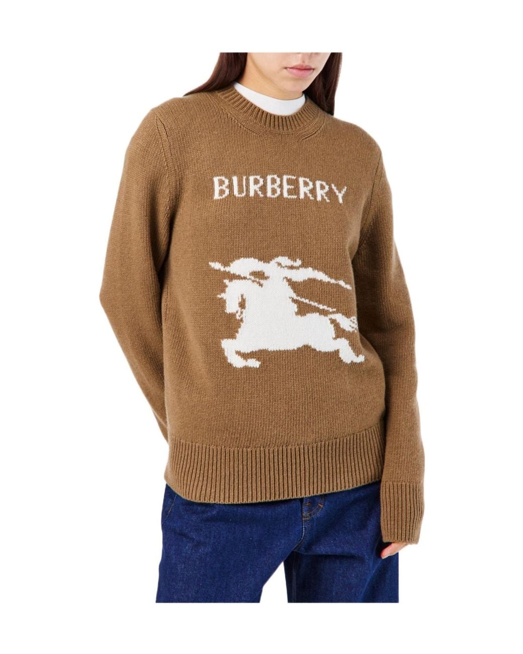 Burberry Brown Scarlett Crew Neck Jumper