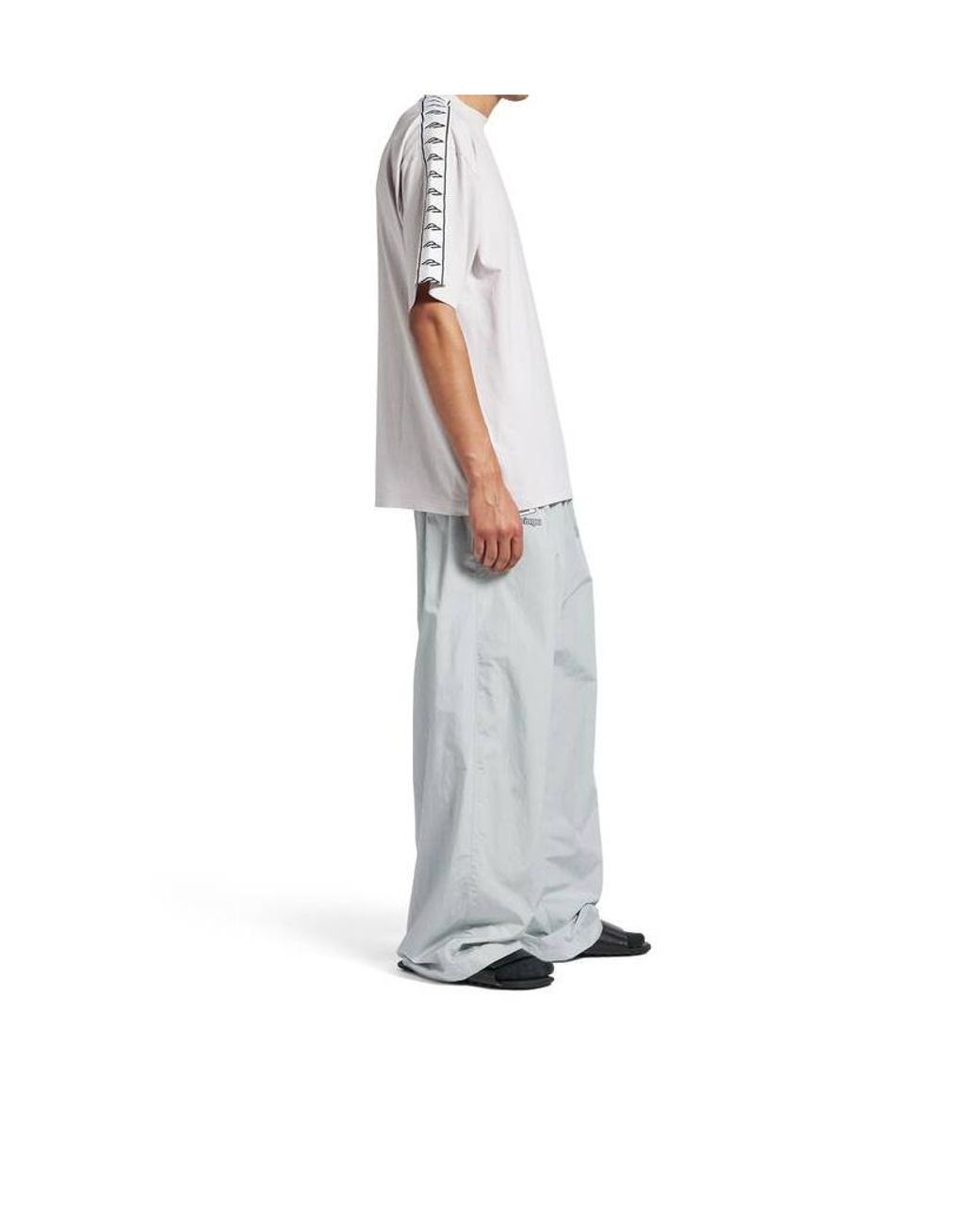 Balenciaga White Oversized Fit T-Shirt for men