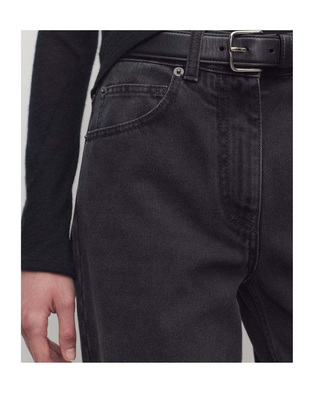 The Row Black Clair Jeans