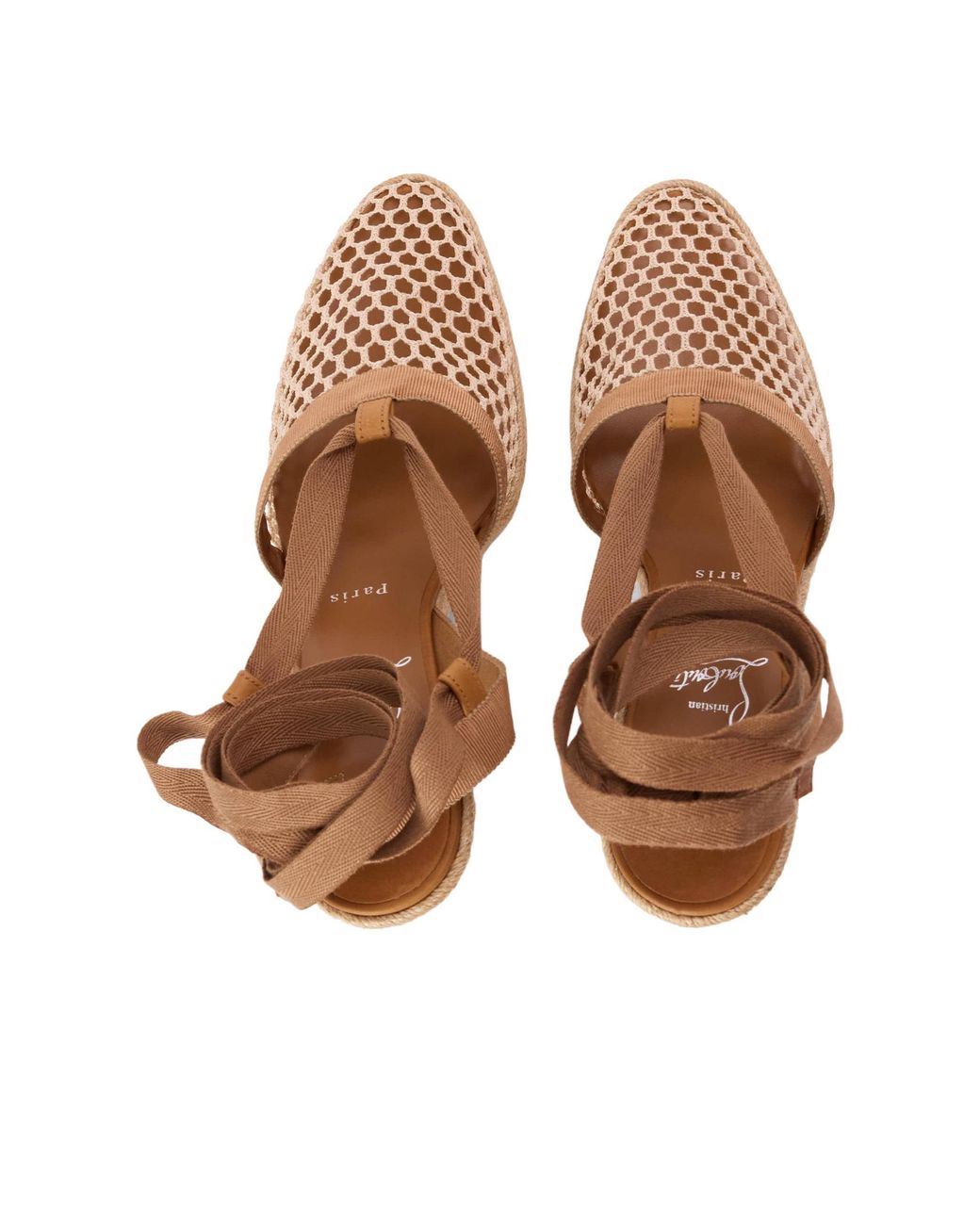 Christian Louboutin Metallic Versatile Wedge Heel Sandals