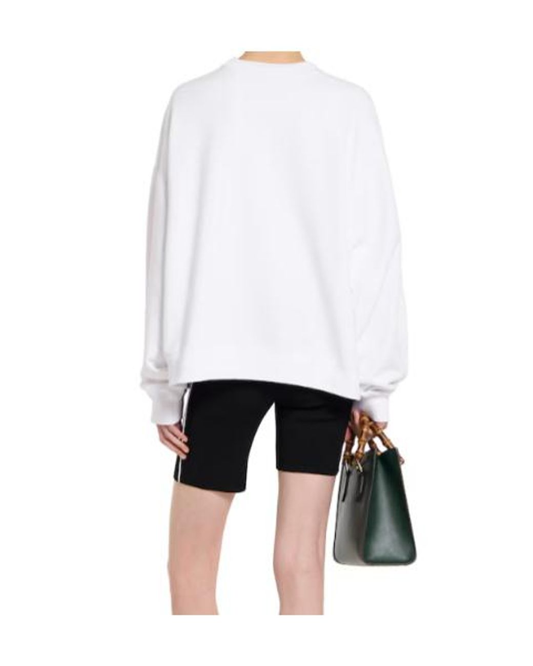 Gucci White Cotton Jersey Sweatshirt With Print
