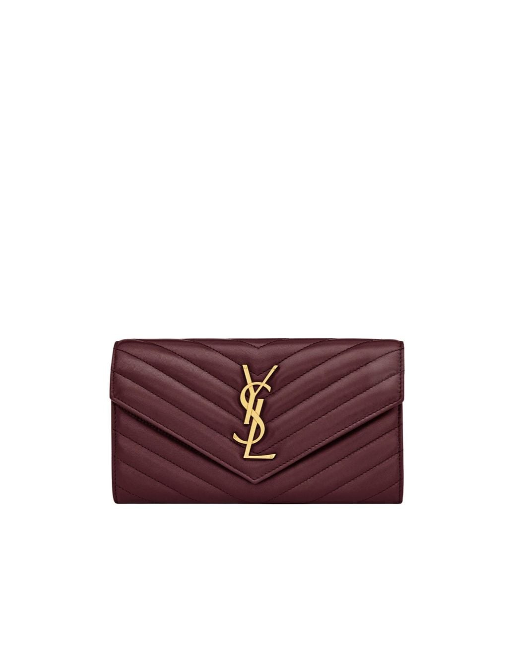 Saint Laurent Purple Large Flip Wallet