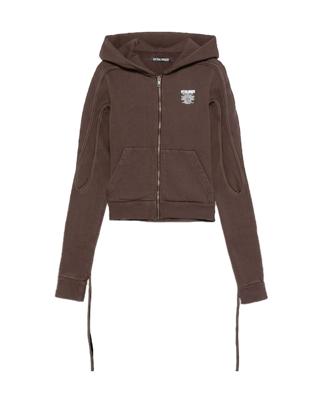 OTTOLINGER Brown Zip-Up Hoodie