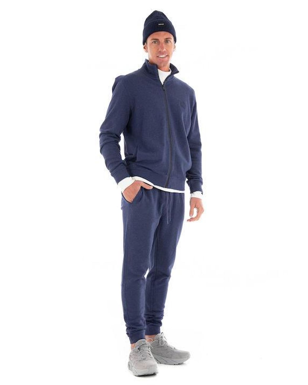 Boss Blue Long-Sleeved Sweater for men