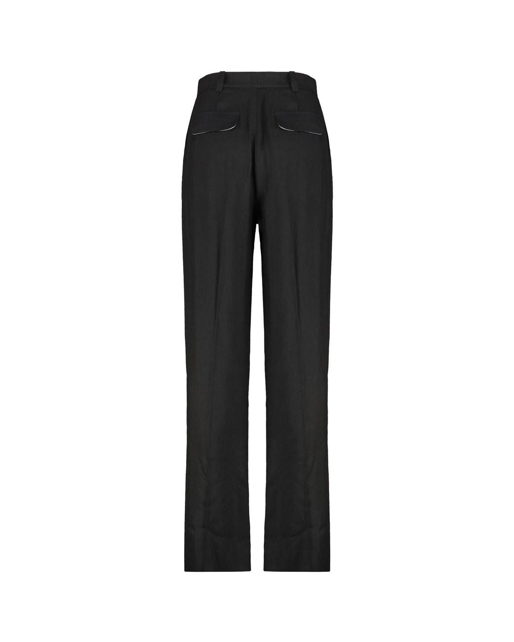 Elisabetta Franchi Black Darts Gabardine Trousers