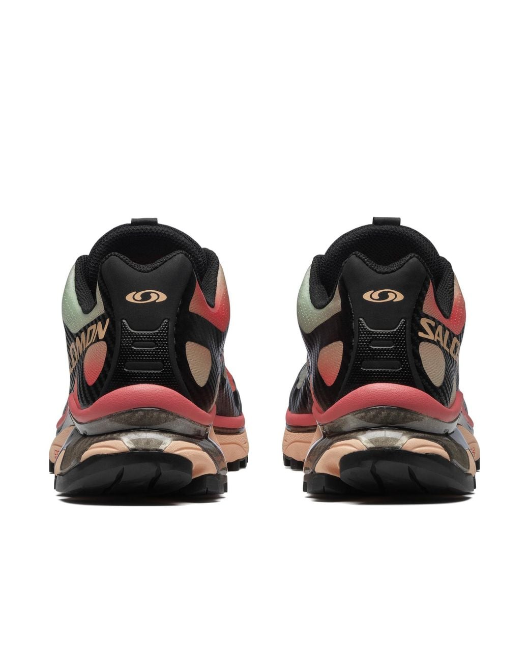 Salomon Lab Brown Salomon Xt-4 Og Aurora Borealis Logo Printed Sneakers
