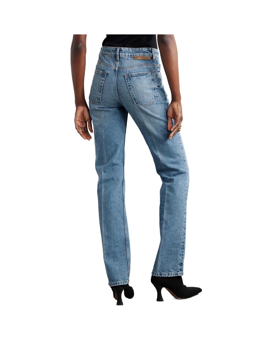 Stella McCartney Blue Logo-Detail Jeans