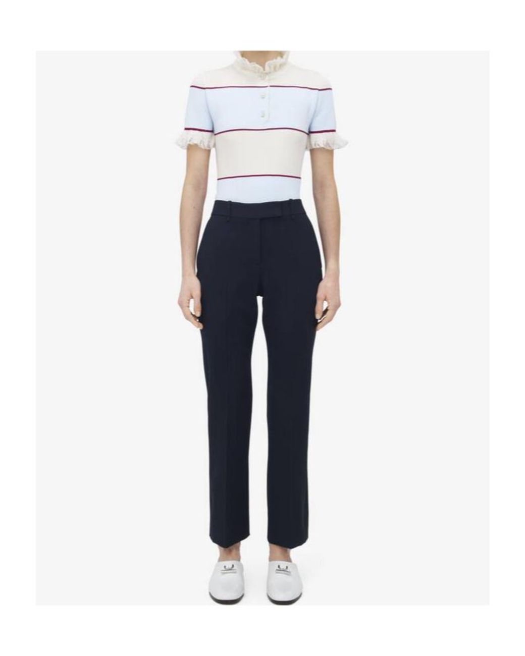McQueen Blue Tailored Trousers