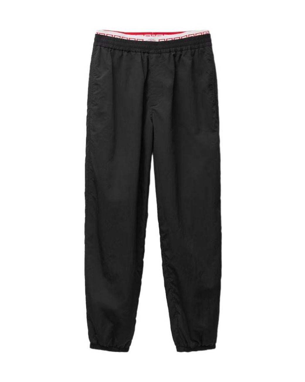 Versace Black Greca Pattern Joggers for men