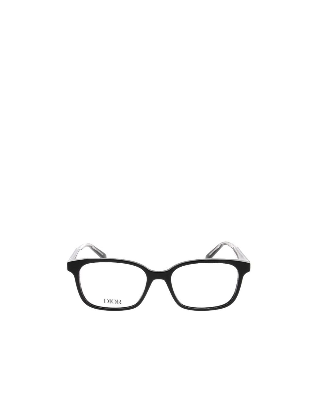 Dior White Eyewear Botanicao Rectangle Frame Glasses for men