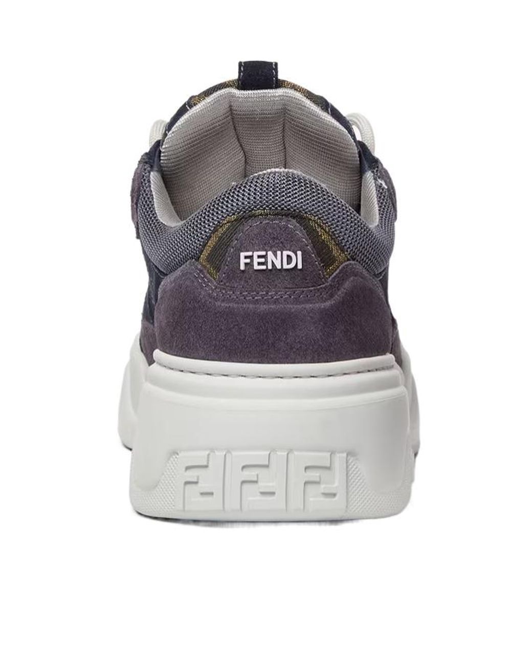 Fendi Blue Force Lace-Up Sneakers for men
