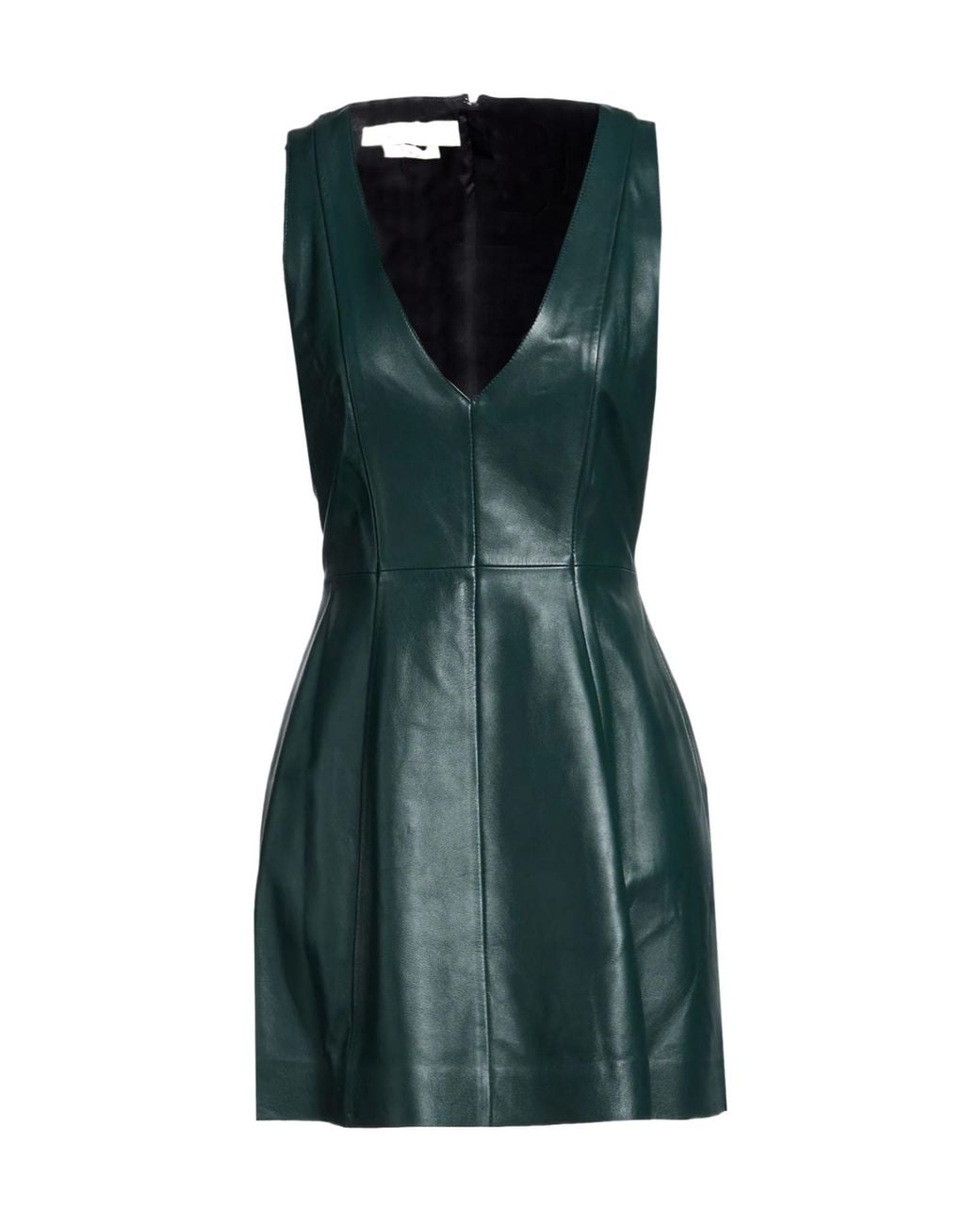 Marni Green Sleeveless Leather Dress