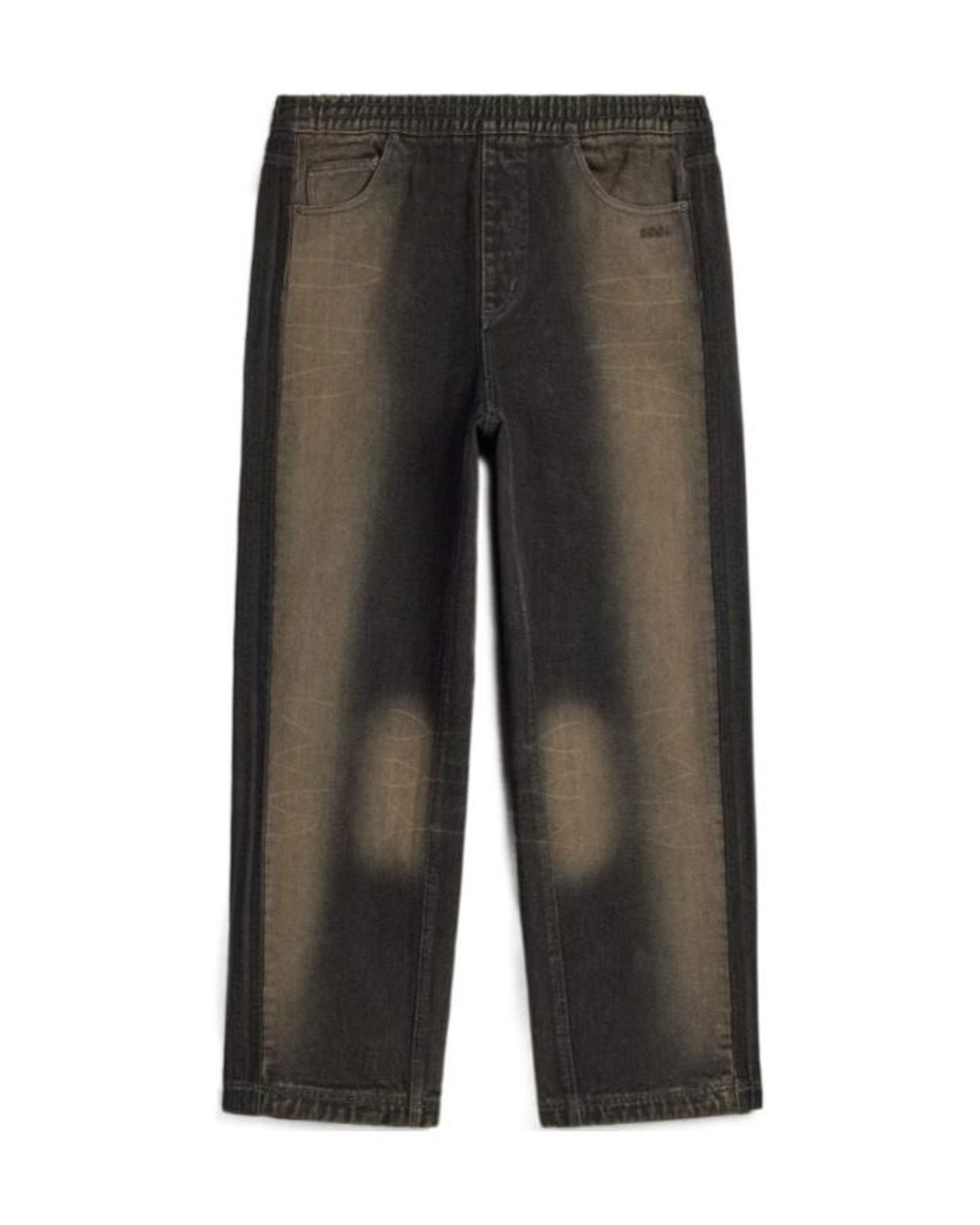 Adidas Gray Originals Avavav Wide-Leg Jeans
