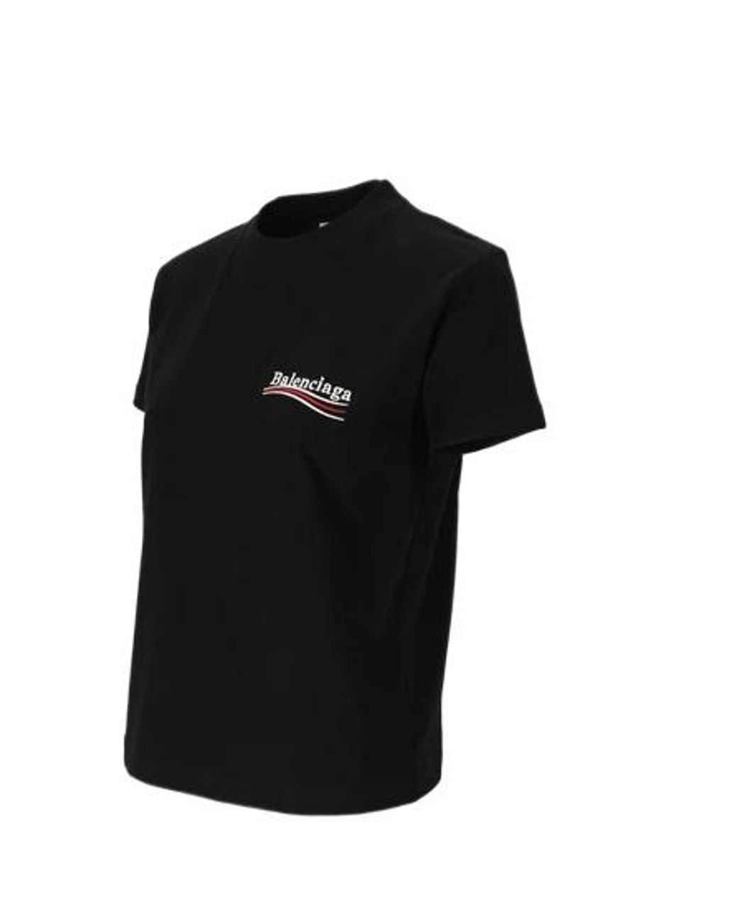 Balenciaga Black Political Campaign Logo T-Shirt