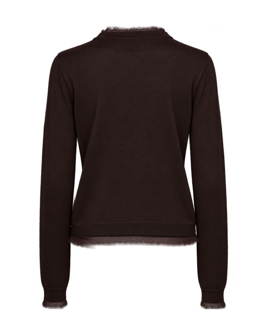 Kaos Brown Long-Sleeved Button-Down Cardigan