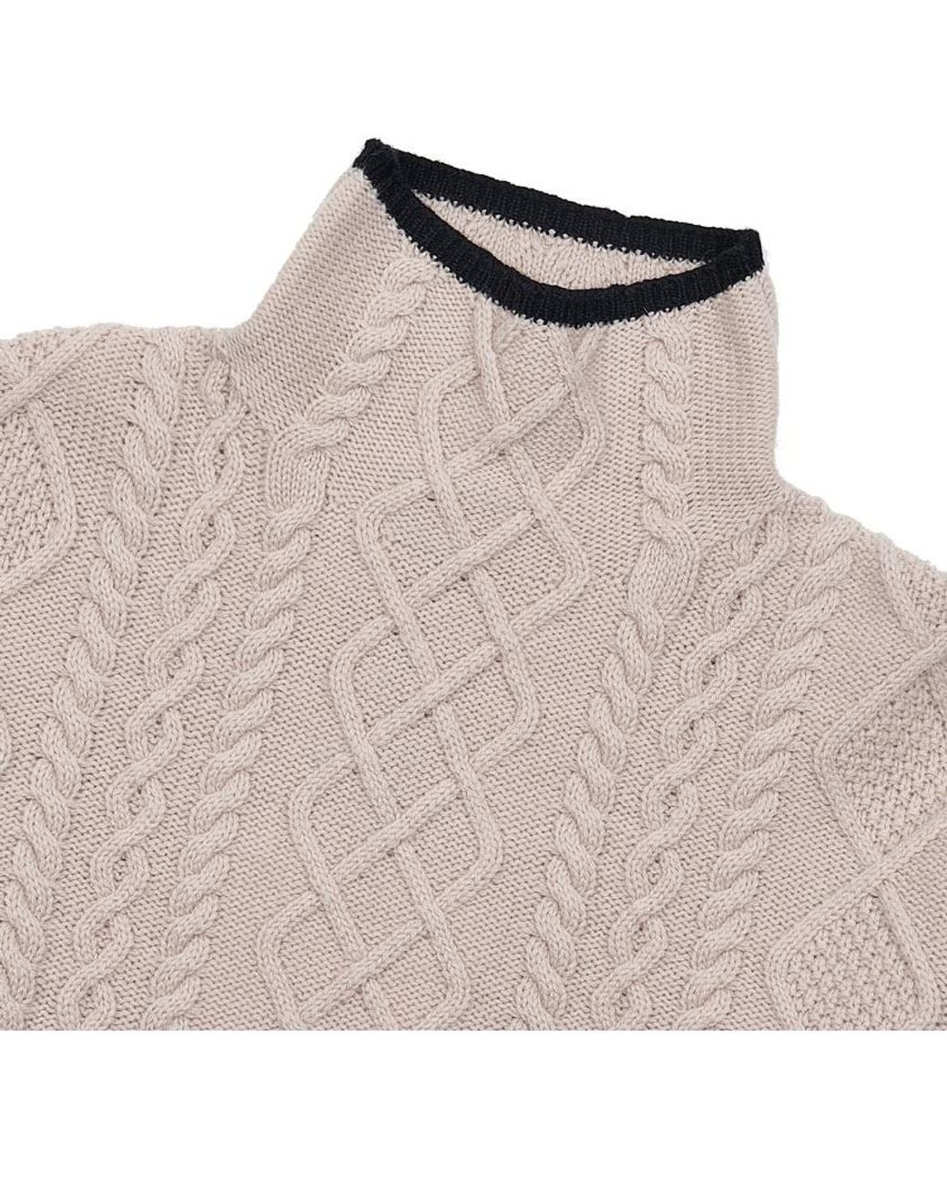 Max Mara Pink High-Necked Long-Sleeved Sweater