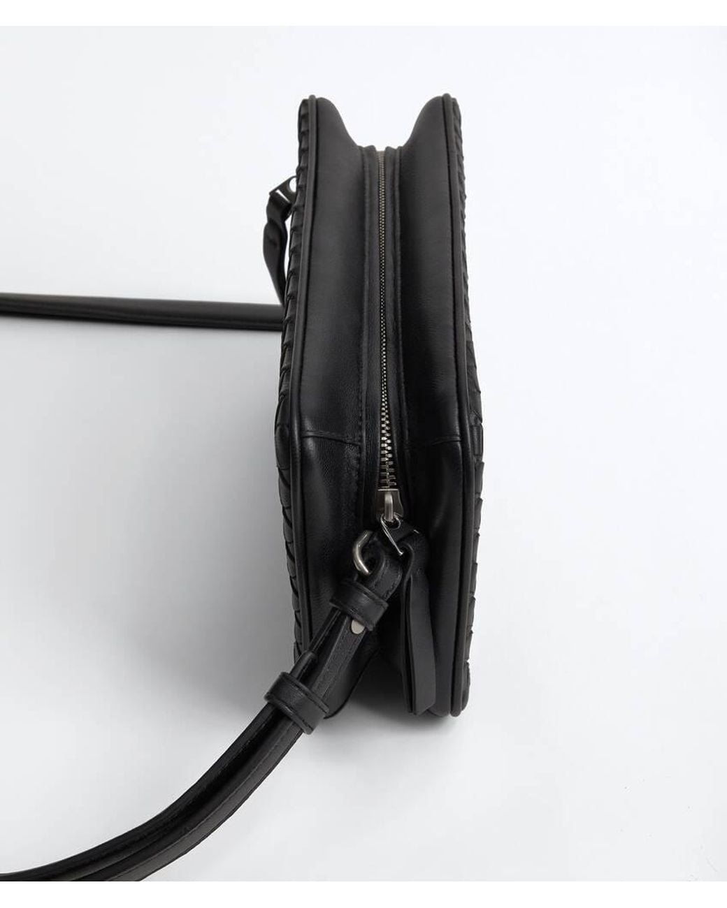 Bottega Veneta Black Zippered Shoulder Bag for men