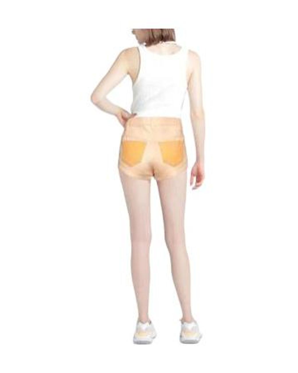 Isabel Marant Natural Light Wash High Waist Denim Hot Pants