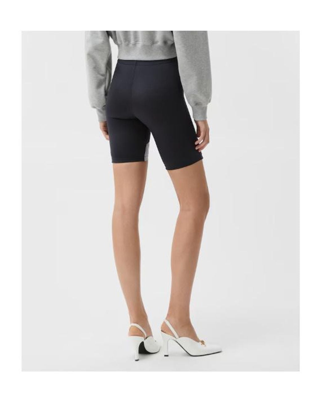 Versace Blue Logo Cycling Shorts