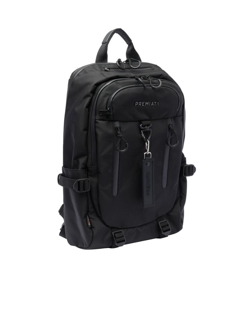 Premiata Black Top Handle Backpack for men