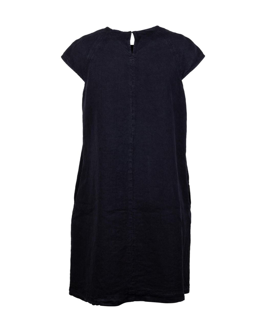 Aspesi Blue Round-Neck Mini Dress