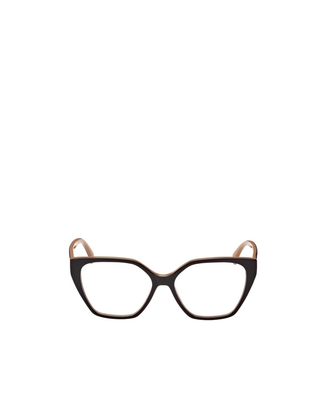 Max Mara White Geometric Frame Glasses