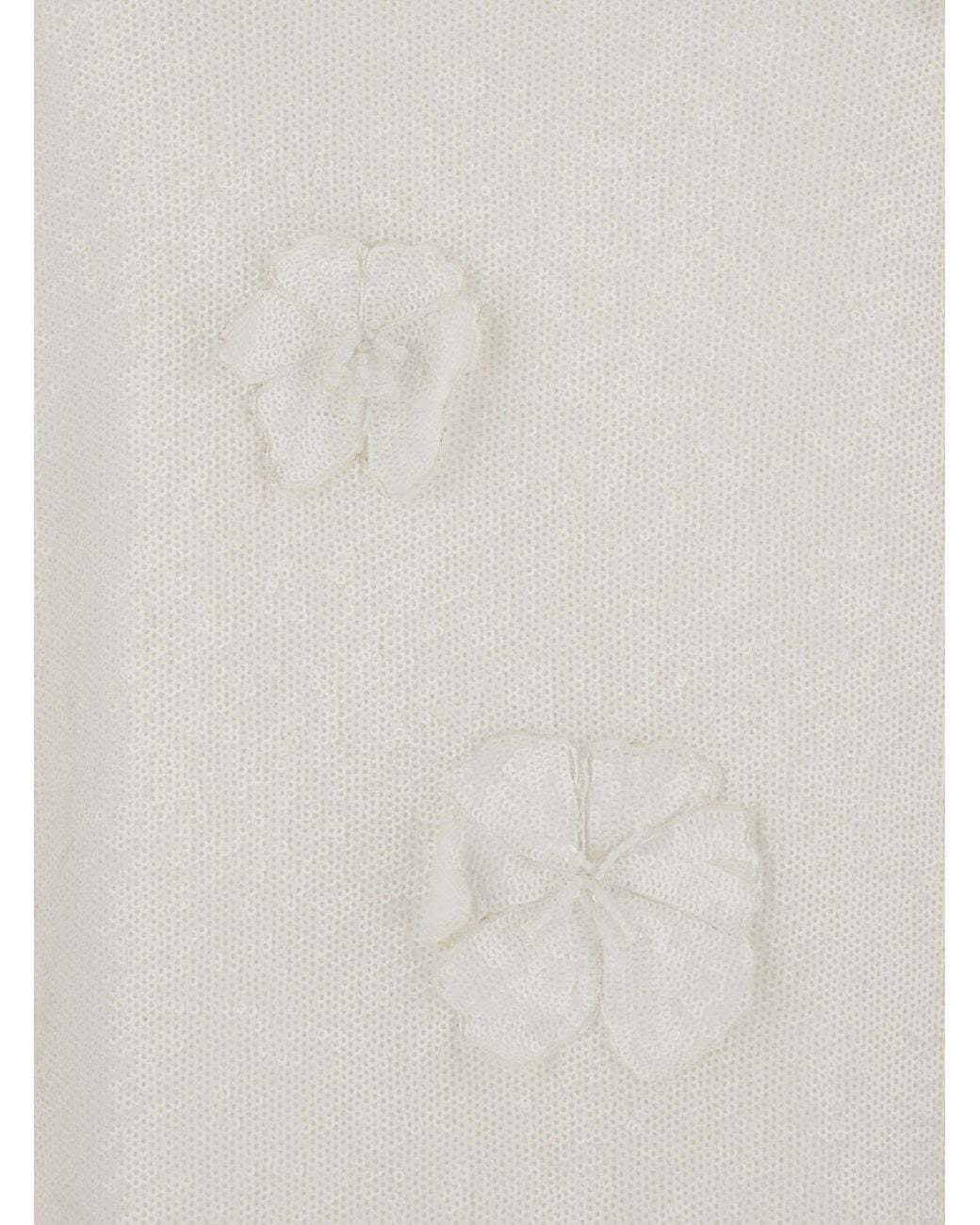 ROTATE BIRGER CHRISTENSEN White Flower Back Zipper Dress