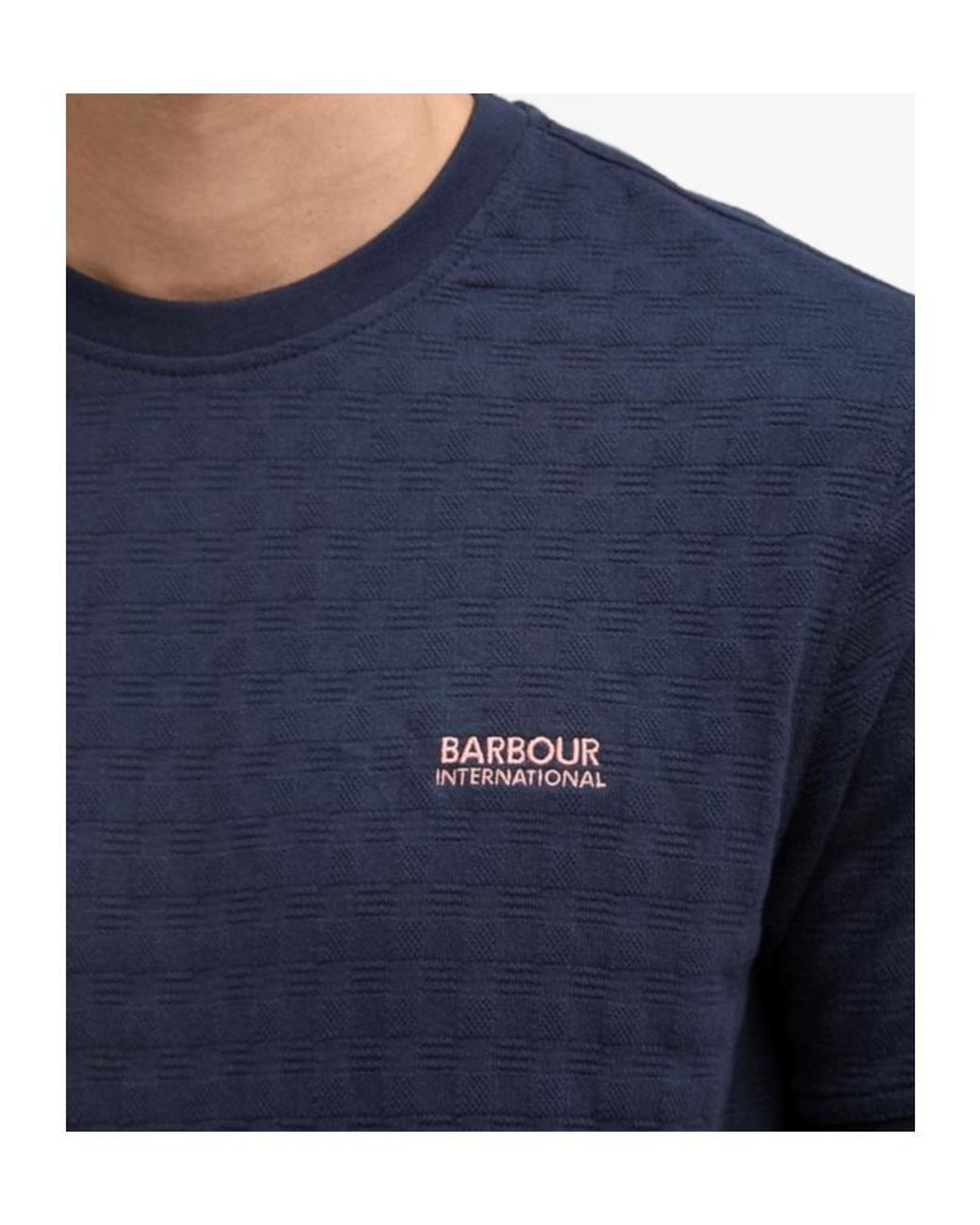 Barbour Blue Logo Short-Sleeved T-Shirt for men
