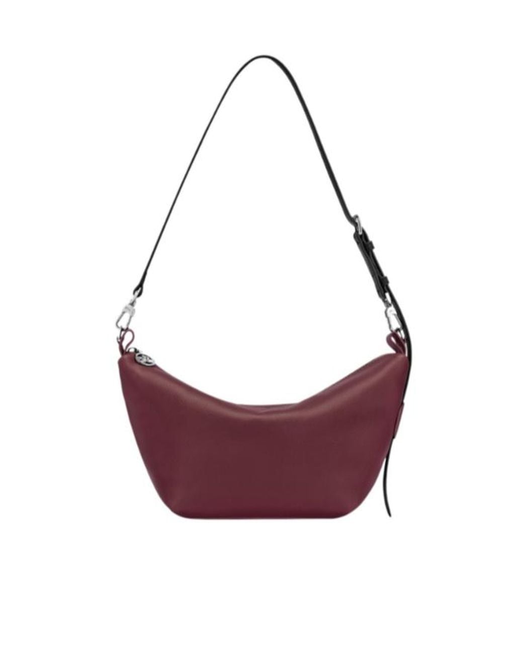 Longchamp Purple Le Slouchy Leather Shoulder Bag