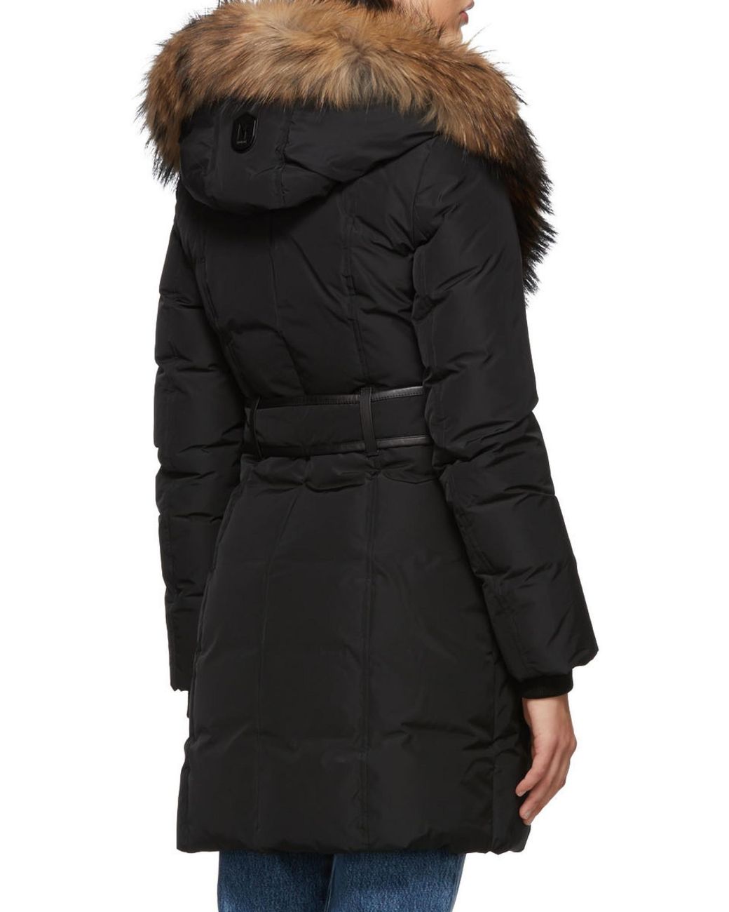 Mackage Black Kay F Asymmetrical Zip Coat