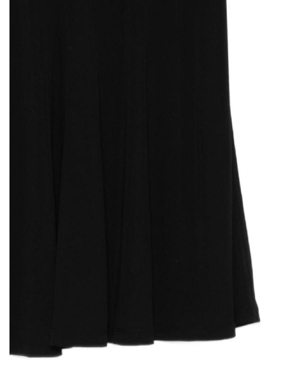 Totême  Black Totême A-Line Fluid Midi Skirt